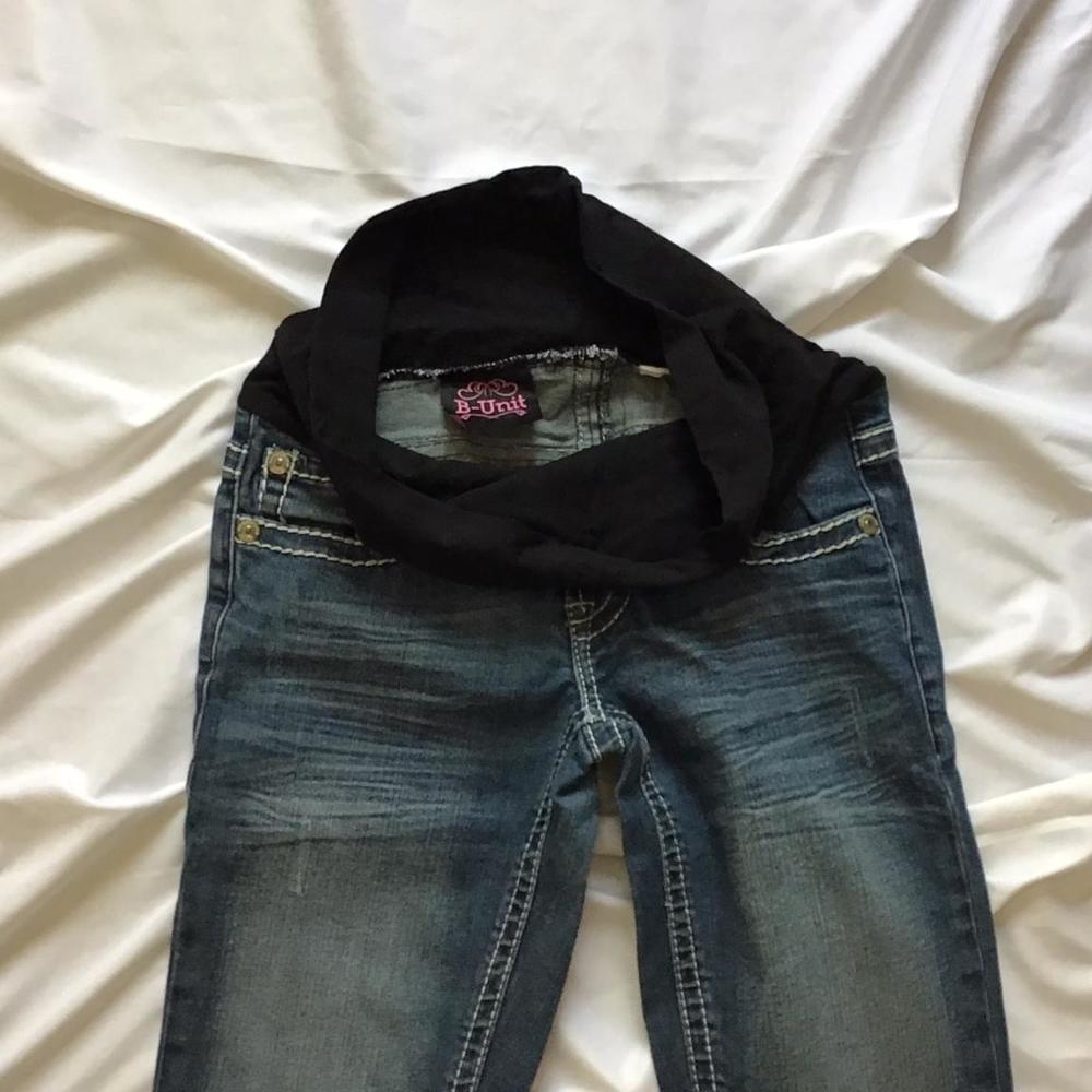 🔴𝗕𝗢𝗚𝗢🔴b-unit warehouse one size 28 maternity jeans